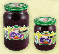 Sałatka z czerwonej kapusty z jabłkiem